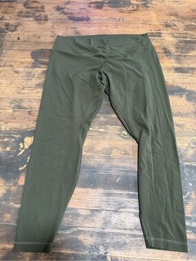 Lululemon Dark Green Active Pants 18 Yoga Lounge Soft T3 High Waisted